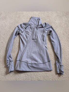 Lululemon Think Fast Pullover Gray Women’s Size 4